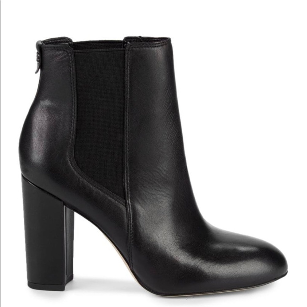 Black Leather Booties (8.5) Sam Edelman
